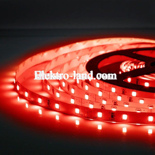 Светодиодная лента красный цвет B-LED 3528-60 R негерметичная, 1м